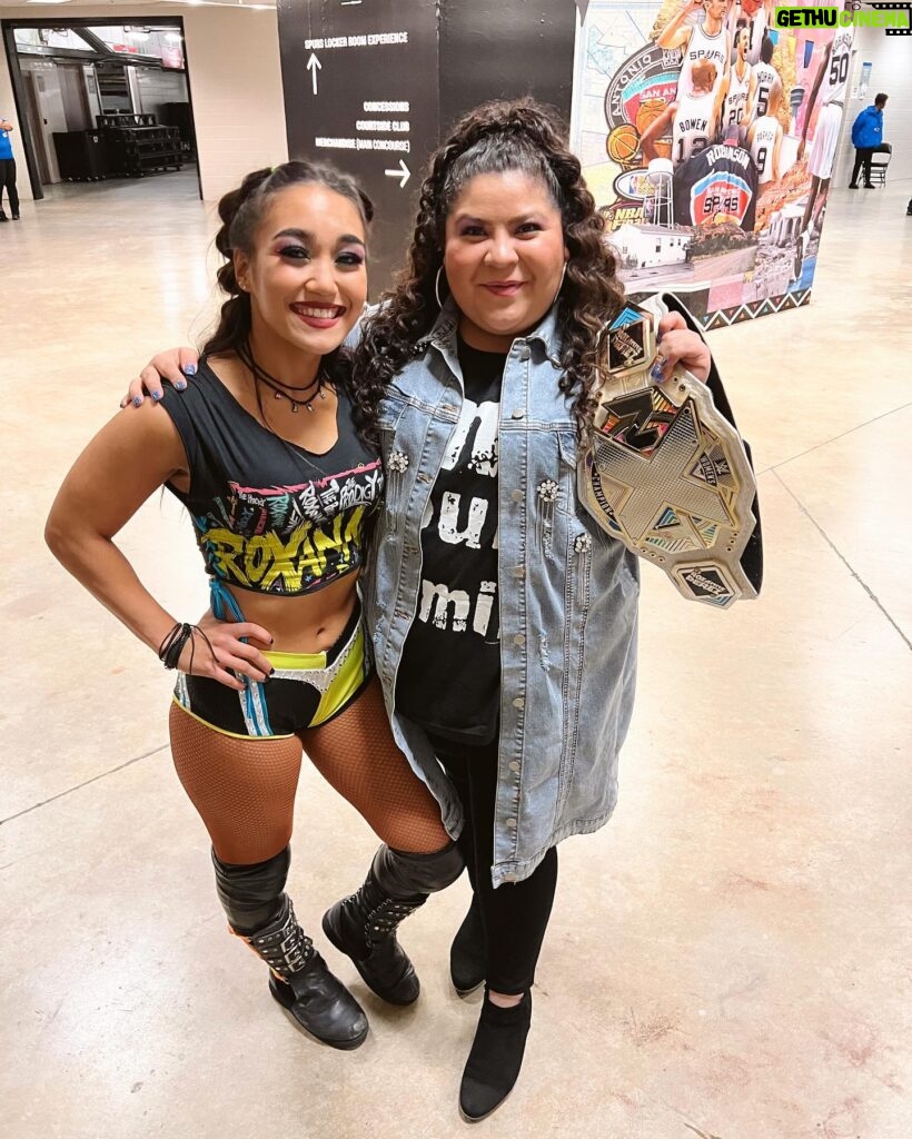 Raini Rodriguez Instagram - Let’s get ready to rumble! • • Thank you @wwe for an amazing weekend💜