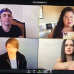 Raini Rodriguez Instagram - SURPRISEEEE *insert A&A theme song intro clap* 👏🏽👏🏽👏🏽 Thank you @enews for reuniting us via Zoom!! ✨We had so much fun reminiscing all about the show! These people make my heart so happy💜💜 Did someone say...reunion movie😉 #AustinAndAlly forever • • • Link in bio for the A&A Zoom reunion!