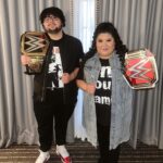 Raini Rodriguez Instagram - Let’s get ready to rumble! • • Thank you @wwe for an amazing weekend💜