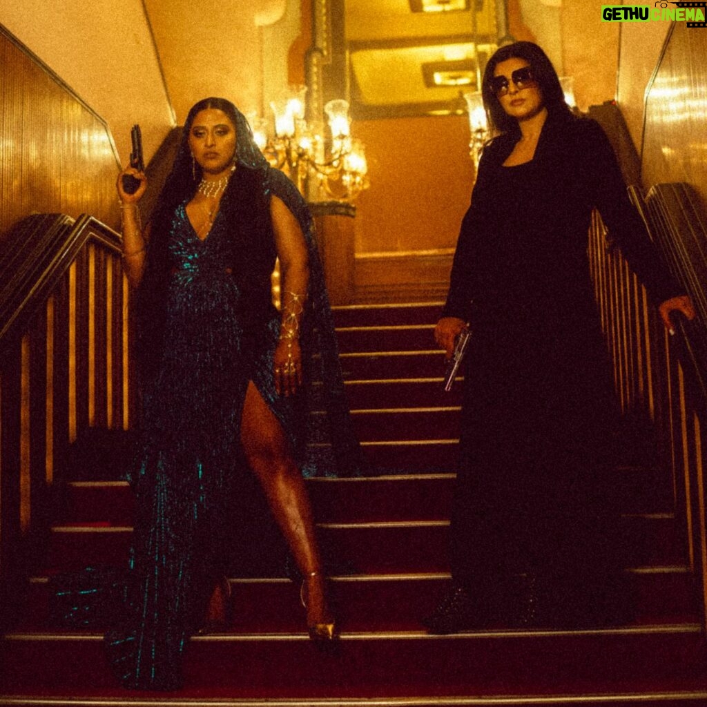 Raja Kumari Instagram - Sharing the screen with the Sherni herself @sushmitasen47 was an unforgettable experience. I’ve never met someone that made me feel so powerful! What a Don! GOALS FR! Thank you @disneyplushotstar for trusting me and my team to create this anthem for Shernis everywhere 🐅 AARYA SEASON 3 OUT NOW! 📸 @thesikhboy