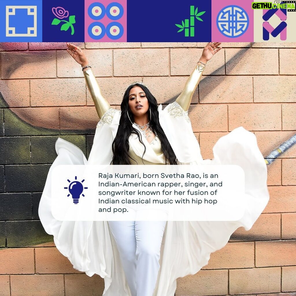 Raja Kumari Instagram - The #RecordingAcademy is thrilled to celebrate #AAPIHeritageMonth this May! ✨ Join us throughout the month as we turn a spotlight on talented AAPI artists in the music industry. 🎶 #RajaKumari is a GRAMMY-nominated rapper, songwriter and singer. Throughout her career, Raja has collaborated with artists including Gwen Stefani, Fall Out Boy, Iggy Zaelea, and Sidhu Moosewala. She has also dedicated time to many philanthropic efforts, television presenting, and producing songs under her own independent label, Godmother Records. ➡ Swipe to learn more about Raja Kumari and let us know in the comments your favorite work of hers!