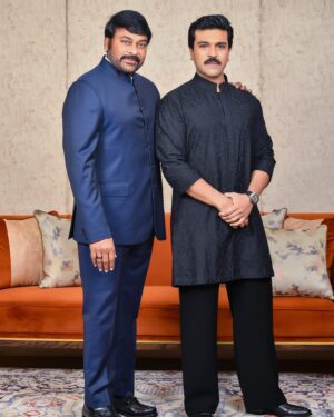 Ram Charan Instagram - Congratulations dad. So proud of you. 
#padmavibhushanchiranjeevi @chiranjeevikonidela
