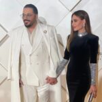 Ramy Ayash Instagram - Happy to be part of the Grand Opening of the one and only hotel @ooonezaabeel Dubai with my gorgeous wife @dalidaayach Suit by @ramisalamoun Styled by @jonymatta Manged by @sossiwartanian @theswmanagement