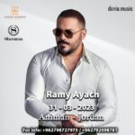 Ramy Ayash Instagram - عمّان وأهلها الغاليين عَ قلبي، لاقوني بِ ٢٠٢٣/٣/٣١ لنسهر سوا بال Sheraton Hotel - Amman For Info: 962798727975 / 962792098781 #ramyayach #رامي_عياش #عمان