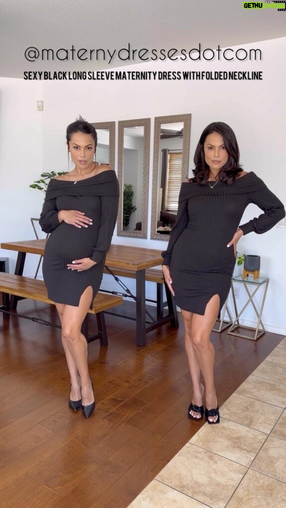 Raquel Pomplun Instagram - #Preggo vs #NotPreggo with @maternitydressesdotcom 😍 #MaternityDressesDotCom nailed it in their range of styles that are fashionable yet very comfortable and can be used throughout all pregnancy and after! 🎉🎉🎉 Shop now, LINK IN BIO 👆🏽and use code RPOMPLUN15 for 15% off! 🎊 #RaquelPomplun #Pomplunation #ad #Fashion #Styling #preggo #MaternityClothing #clothingbrand #collab #mom #momma #mother #moms #mommas #mothers #mamá #madre