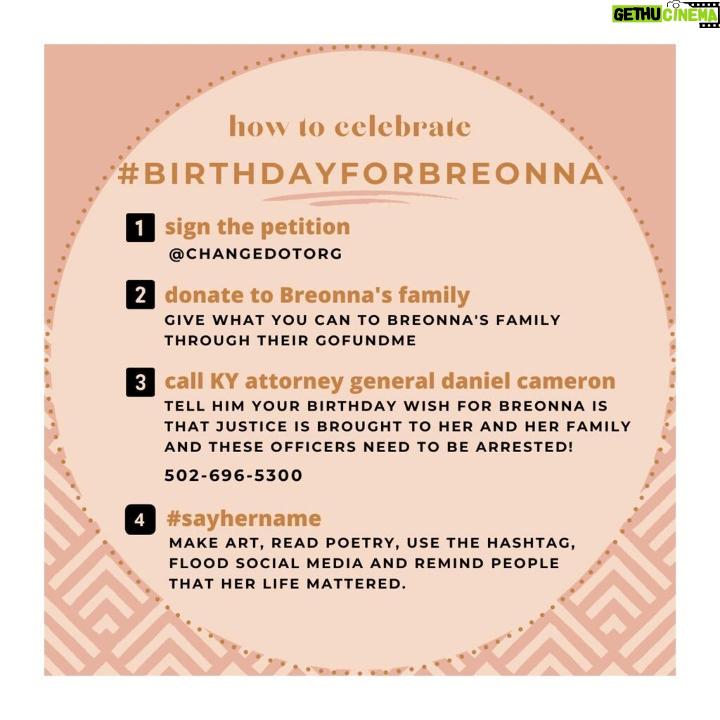 Rashida Jones Instagram - Breonna Taylor would be turning 27 tomorrow had her life not been stolen from her. Let's honor her memory, and the countless other black women who have been killed by police or died in police custody, by supporting Breonna’s family in their time of need and demanding the arrest of the officers who murdered her. Links in my Story. #birthdayforbreonna #sayhername #blacklivesmatter