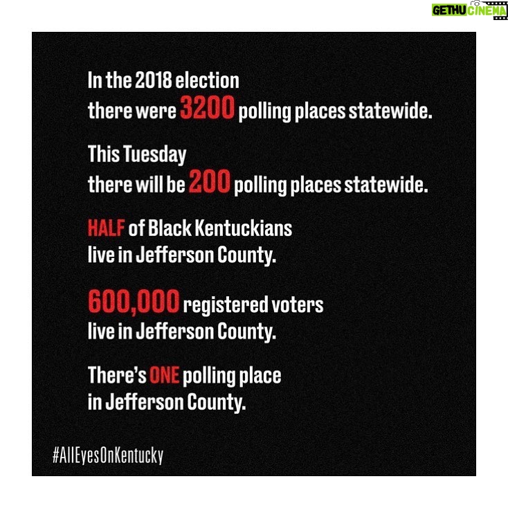 Rashida Jones Instagram - Many people have asked how to do the work of identifying systemic racism and how to participate in meaningful change... There is a primary election coming up in Kentucky this Tuesday, June 23. What’s happening in Kentucky is a perfect storm of America's most pressing issues: Breonna Taylor was murdered in Louisville, KY, and STILL there has been no justice. Voter suppression is real — Jefferson County has ONE polling place for 600,000 people. That is not a typo. 1 polling place. For 600k people. *Coincidentally*, this county is where 50 percent of Black Kentuckians live. Also, Mitch McConnell’s got to go. In his place, we have a chance to elect Charles Booker (@booker4ky) as senator, whose work, politically and on the ground, is in alignment with the change I want to see. Please tell your people about this voting injustice. Spread the word. Donate. Volunteer. This is how we hold those with power accountable. This is how we see real change. To help, even if you don’t live in Kentucky, click the link in my bio. #AllEyesOnKentucky