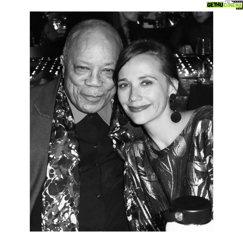 Rashida Jones Instagram - Happy Birthday to @quincyjones, my favorite person in the world (how is this not a national holiday??) 89 trips around the sun and not one wasted moment. Love you my dada and so grateful for you and everything you have given to the world and to me!!