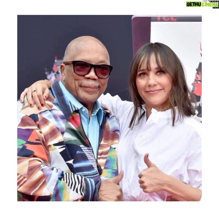 Rashida Jones Instagram - This man is 90 today!!! 90 pics on his 90th birthday! No one has lived more life, survived more challenges, contributed more culturally, loved with every piece of his heart than “le Q”. I feel so blessed to have you as my father, my friend and my mentor. How did I get so lucky?? You taught me how to make decisions out of love and not fear, to stay curious, to value humility, to travel, to work hard, to laugh through pain, to see humanity in everyone. Happy 90th to my dear papa. I love you ad infinitum!!!!!