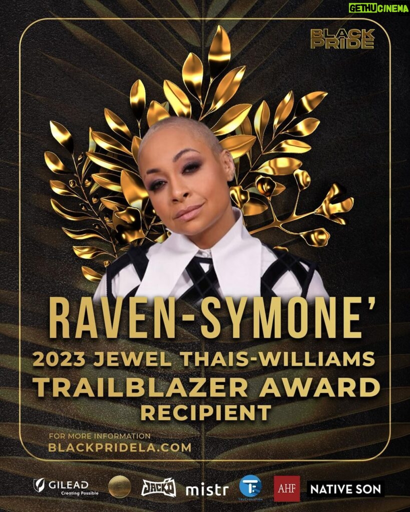 Raven-Symoné Instagram - Thank for this honor, excited to celebrate and turn up this weekend! Xx @lablackpride @mrbrandonanthony