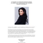 Razane Jammal Instagram – It gives me great pleasure to announce that I am now Dior’s Woman Ambassador for the Middle East. It was such an incredible experience to represent the iconic Fashion House of @dior last year and I’m thrilled to be expanding our partnership into the world of @diorbeauty. 

It is a privilege to be able to represent my culture within a brand with a strong history of empowering women. I’m grateful to see my Dior family grow and to be aligned with exceptional women from both sides of the pond. Thank you for your trust in me, I cannot wait for all the things we will accomplish together this year. #OneDior

بيشرّفني إعلن إنّي تعيّنت سفيرة ديور للسيّدات بالشرق الأوسط.
كانت تجربة كتير حلوة  إنّي مثّلت دار الأزياء الشهيرة ديور السنة الماضية بالشرق الأوسط، ومحمّسة كتير 
لأنه السنة رح كون عم وسّع علاقتي معن لعالم الجمال.
 أنا فخورة إنّي رح كون عم بنقل ثقافتنا للغرب وعم قرّب الغرب منّا مع ماركة عندها تاريخها بدعم المرأة.
كتير مبسوطة لأنّي رح إشتغل مع فريق نساء رائعات وملهمات ومحظوظة إنّو عايلتي بديور عم تكبر أكتر وأكتر. شكراً ديور على الثقة، كتير محمّسة شوف شو ناطرني هالسنة!

Photo @jeremyzaessinger