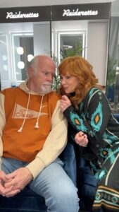 Reba McEntire Instagram - When Rex wants to bet on the National Anthem length… #SBLVIII #SuperBowl #Friends