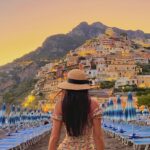 Rebecca Chen Instagram - A year later and I still can’t get over this magical village . I know this place is overrated but idgaf 😍 nothing can take away it’s magic ! #positano #amalficoast #italy #traveldestination #beautiful #positanoitaly #sunsetlovers #sunset
