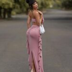 Rebecca Chen Instagram - @FashionNova 1 , 2 or 3? 🔎 Love Affair Skirt Set - Mauve
