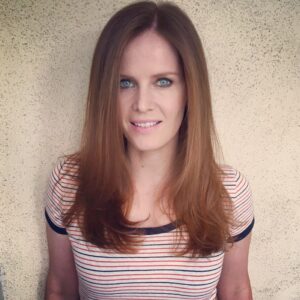Rebecca Mader Instagram - Hair by @davestanwell Happy Saturday #mypretties Love you Dave. Love my hair!💚