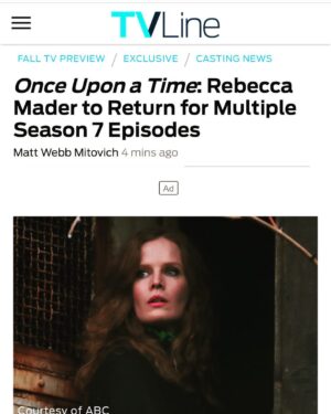 Rebecca Mader Instagram - I am beyond thrilled to be returning to make magic with my beloved OUAT family. I'm excited for this next chapter. Wicked Always Wins!💚🔥