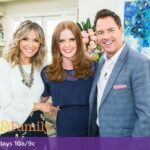 Rebecca Mader Instagram - Hey @homeandfamilytv THANK YOU so much for having me! I had a WICKED time! Check out my appearance on this fantastic show TOMORROW morning at 10a/9c on the @hallmarkchannel 💚🌟