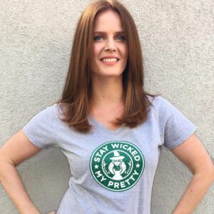 Rebecca Mader Instagram - Final week! We're almost at the end of the road, #mypretties... Join me & let's #StayWicked for good! Link in my bio!💚🌟