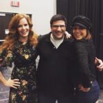 Rebecca Mader Instagram - SUNDAY FUNDAY!! Hanging out with my Sis' @lparrilla and @adamhorowitzla and all the magical #evilregals #mypretties & #oncers Perfect Sunday if you ask me! @creationent #ouatburbank 💚❤️👯🙎🏻‍♂️