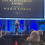 Reese Witherspoon Instagram - What an incredible evening celebrating the legendary career of @nicolekidman for @americanfilminstitute ! It was incredible watching and remembering all of her amazing performances: Dead Calm, Moulin Rouge, To Die For, Cold Mountain, Big Little Lies... just to name a few of my favorites.🤩 Nicole, you are a once-in-a-lifetime talent and I’m so proud to be your partner, friend, and sister in this life. I love you ! 💕