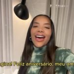 Regina Casé Instagram - 🐆 PARTE 2 🐆 Olha que lindo o que os meus amigos mandaram para mim! Fizeram muita falta na festa. Estavam longe, mas conseguiram chegar pertinho do meu coração! Como eu queria vocês aqui junto, sambando comigo no meu aniversário. Mas adorei, adorei, adorei, adorei as mensagens! ❤️ @ludmilla @thiaguinho @pericles #ReginaCase #Case70