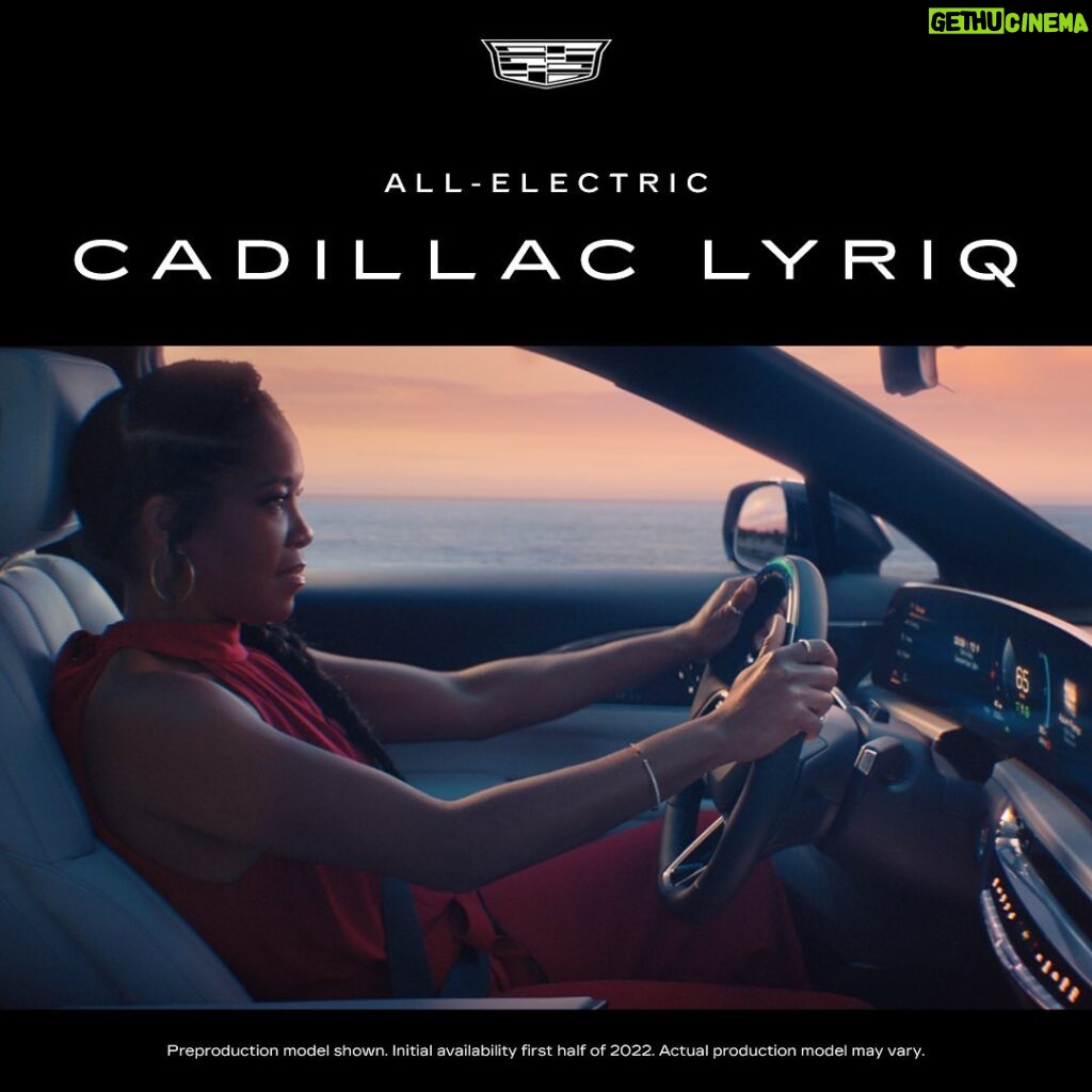 Regina King Instagram - The LYRIQ perfectly represents the new era of @cadillac, proving that beauty and boldness go together. And today, September 18th – reservations will open on Cadillac’s first all-electric vehicle. #sponsored