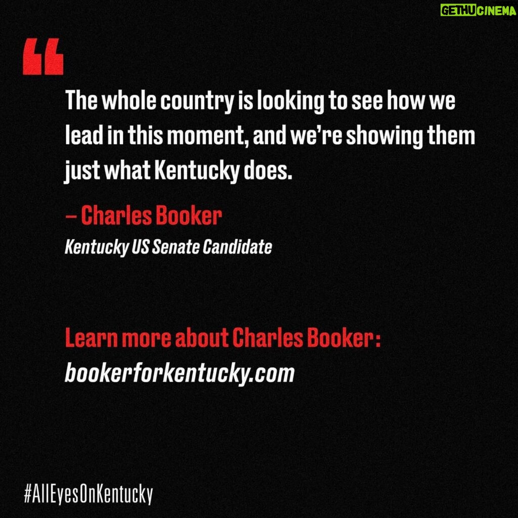 Regina King Instagram - ^The whole country is looking to see how we lead in this moment, and were showing them just what Kentucky does" -Charles Booker Kentucky US Senate Candidate