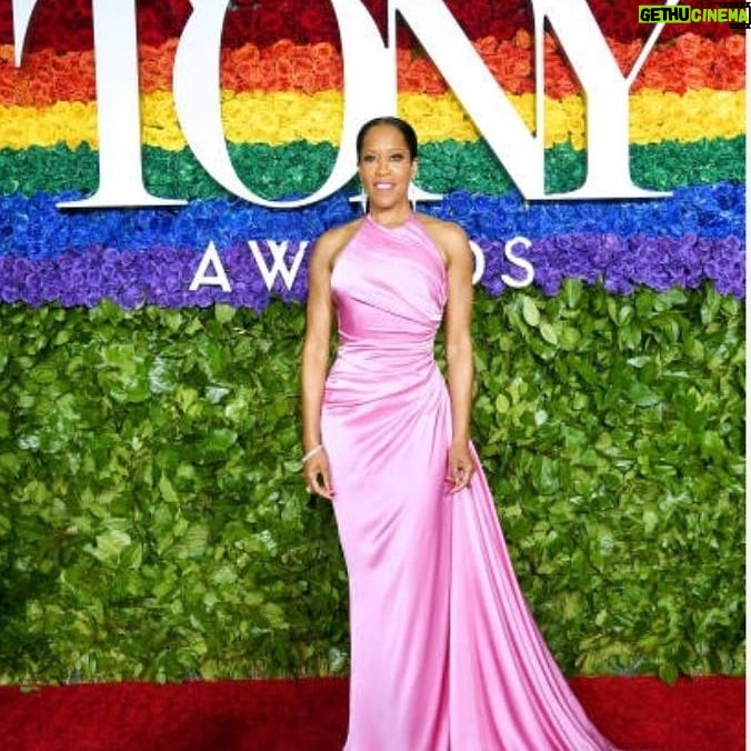 Regina King Instagram - Flashback to my 1st Tonys -Look mama...I'm at the Tonys!!! -Glam Squad got me pretty in pink -When 4 fly people have to take a pic -Officer Tang & Detective Adams reunite #Southland -Bebe is l👀kin good! Whatchoo on...that Keto diet?? -Laura and I are about to hit that stage and were feeling cute. So we give'm that over the shoulder smirk -And the winner is...Bryan Cranston!!! Alright B-fly let's give it to 'em in this Prada #TonyAwards2019