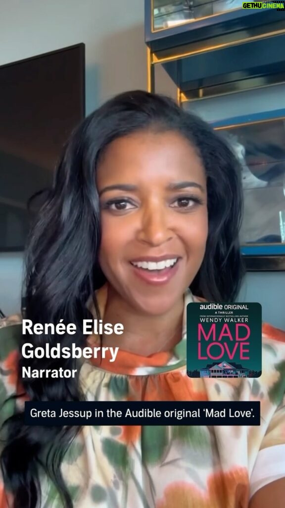 Renée Elise Goldsberry Instagram - Twists, turns, and surprises. This thriller will keep you on the edge of your seat! Listen to me play Detective Greta Jessup in ‘Mad Love’ on Audible now.