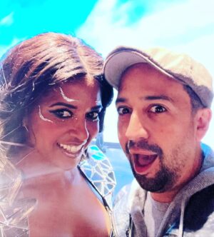 Renée Elise Goldsberry Instagram - How do we at #girls5eva know our beloved friend is our biggest fan? He watched season 1 twice. Season 2 drop was one episode every Thurs morning at 6am… so he was texting us by 6:35am celebrating his favorite lines… Doesn’t want any season 3 spoilers at all because they would steal from the joy of bingeing it when it drops… I love people who take the work of cheering their friends on as seriously as they do putting their own work into the world… Thanks @lin_manuel and @vamnit for stopping by the set to say HI! This is the only pic I can share of your visit until season 3 drops because it’s top-secret stuff! But I can’t keep quiet about how grateful we all are for you two, and for every #girls5eva fan! 

Season 3 will be on @netflix ! We are days away from wrapping principal photography…We love it so much we can’t wait to share it with you!

Extreme closeup so I don’t spoil the surprise… But this style team ALWAYS slays! 
@lasonyagunter 
@takishahair 
@heme_style