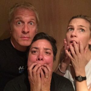 Rhea Seehorn Instagram - I’m celebrating (and missing) my old roomie today! 
HAPPY BIRTHDAY TO THE AMAZING @mrpatrickfabian !
I love you to pieces, & you, clearly, make me laugh my ass off. ❤️