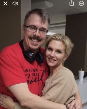 Rhea Seehorn Instagram - HAPPY BIRTHDAY, VINCE!!!
You will never see this post, but you are a gift of an artist and human in my life, & so many others’. Cheers to you!!! ❤️