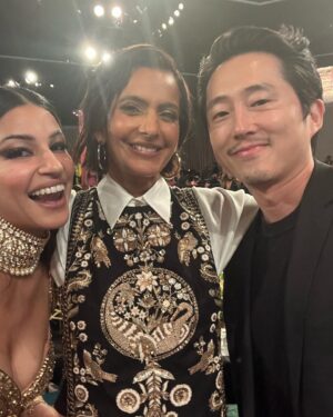 Richa Shukla Moorjani Instagram - I’ve never been one to place much importance on awards, especially in an industry where it feels like a daily struggle for my people to even be seen at all. But recognition is all the more meaningful coming from our own community of extraordinarily talented humans. I’m so grateful to @character.media for acknowledging @neverhaveiever with the Vanguard award for the monumental impact it has had on our community, the industry and the world at large. There’s still so much work to do to carve a place for ourselves, and we don’t take this honor for granted. 

Thank you for continuously championing API talent and reminding us of our collective power. I’m filled with profound pride and hope every time I’m in that room. Missing @maitreyiramakrishnan @darrenbarnet @jarenlewison @mindykaling @loulielang and every other invaluable artist from the NHIE family. 

@unforgettablegala