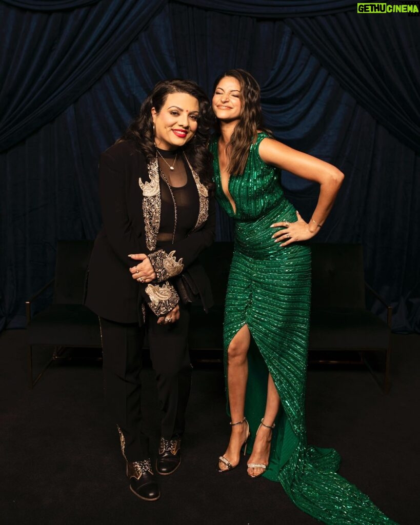 Richa Shukla Moorjani Instagram - During this time where many of us have felt more isolated than ever before in this industry (and world) - this night was the medicine I didn’t know I needed. I couldn’t be more proud to be standing in that room (that wasn’t large enough to hold the many many more who should have been there- we see you). Nothing gives me strength more than being surrounded by my extraordinary brown community of brave and fierce diasporic storytellers who put humanity and love above ALL to tell the stories we all need today and always 🖤 also it’s true- @kalpenn just keeps getting hotter 🔥 No words to describe my gratitude to @_productofculture_ I bow down to you: @kalpenn, @lilly, @utktheinc, @tanfrance, @therealhannahsimone, @rupikaur_, @sharmeenobaidchinoy, @anitachatterbox, @shrutirya, @archanamisrajain Dress| @zaraumrigar Stylist @styledbyambika Hair @virginie.pineda Makeup @thegabriellealvarez Jewels | @noudarjewels @hanut101 @davidyurman @wear.erkoos Clutch| @mae_cassidy Style team| @sarahmgibsonn @mrs.Jun.tailor @leksylindau Photo Credit: Baljit Singh @bsinghh /Alberto E. Rodriguez/ / Jon Kopaloff/Getty Images @gettyimages @agame.pr #SouthAsianExcellence #Oscars2024