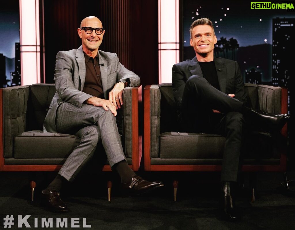Richard Madden Instagram - Had the best time with @JimmyKimmel and @stanleytucci tonight! #Kimmel @JimmyKimmelLive #ABC