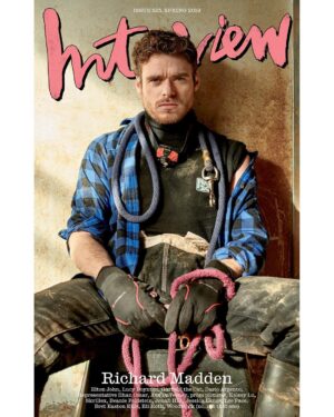 Richard Madden Instagram - Interview Magazine out now!
Interview by my friend Elton John x

Photographed by Bruno Staub, 
Styled by Mel Ottenberg
Grooming: Barbara Guillaume
Production: Lolly Would
Tailor: Susie Kourinian