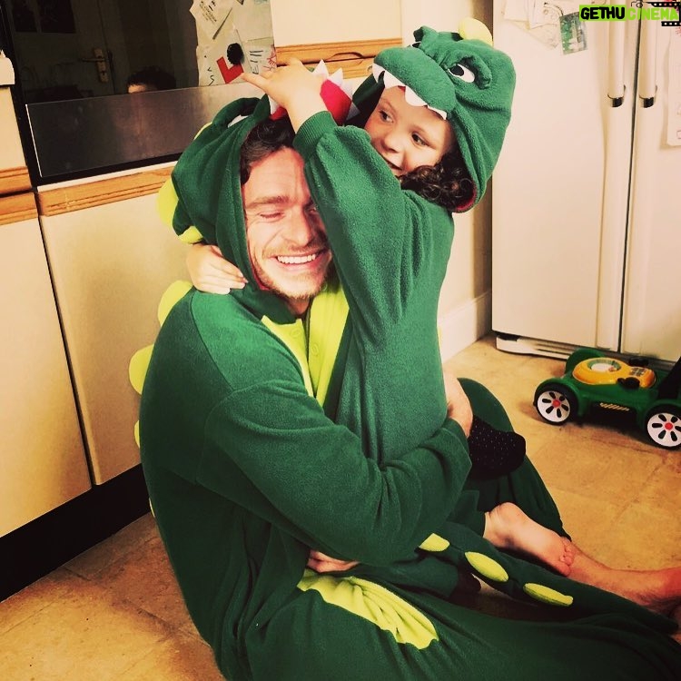 Richard Madden Instagram - Today I am mostly wishing I was a dinosaur with my best friend.