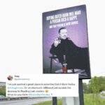 Ricky Gervais Instagram – Sorry Tony, we couldn’t afford the one at the train station so we had to settle for this one on the A33 by Hilton Reading. We’re not made of money unfortunately but we are made from apples. @rickygervais #vodkadonedifferently

@seeblindspotdotcom
