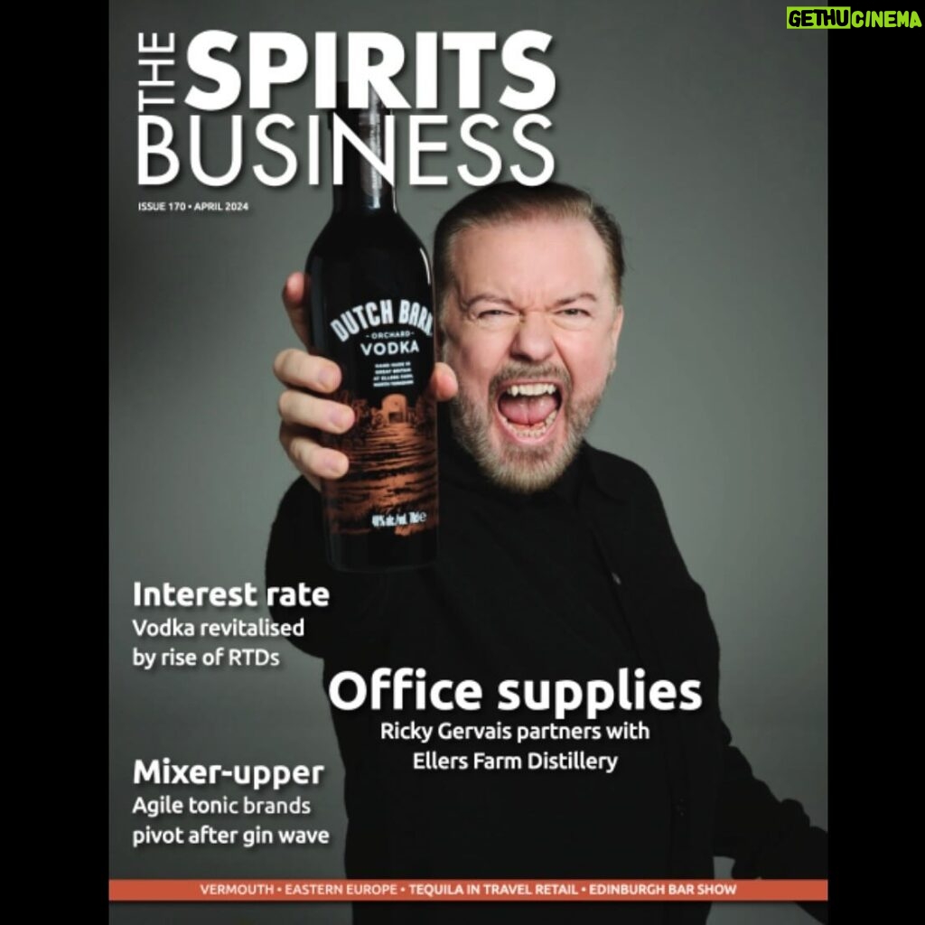 Ricky Gervais Instagram - I’m taking over The Spirits Business 👊 #DutchBarn @spiritsbusiness @ellersfarmdistillery