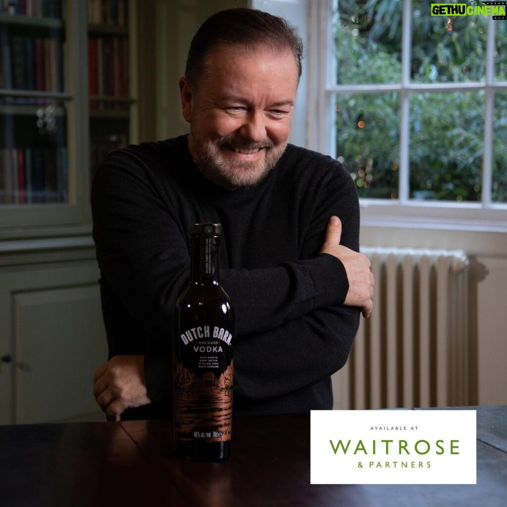 Ricky Gervais Instagram - YES! Thank you @waitrose for stocking Dutch Barn Vodka!