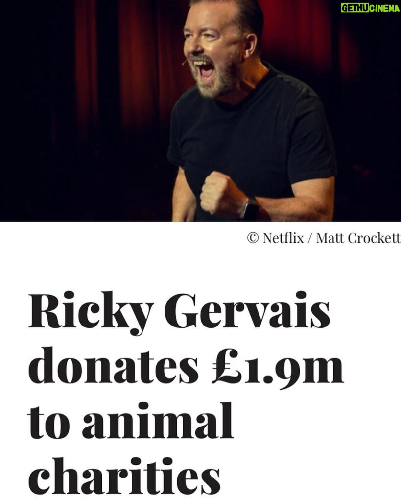 Ricky Gervais Instagram - Thanks to everyone who bought tickets to my #Armageddon show. Best fans in the world ❤️