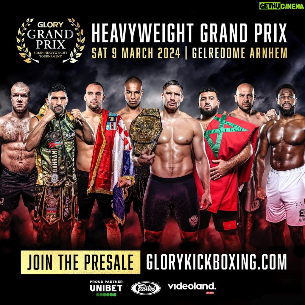 Rico Verhoeven Instagram - New year. New challenges and most importantly a much longer journey within @glorykickboxing with new horizons. And believe me. If you’re a fan of combat sports, GLORY is THE place to be for non-stop action and entertainment. Kicking it of on March 9th with the GLORY Grand Prix where I’m going up against seven other top heavyweights to claim victory! Be there to witness it live! So all smiles at the beginning of 2024 💪🏽💪🏽 Osu!