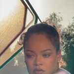 Rihanna Instagram - golden hour glow, bottled. our new Soft’Lit luminous foundation is coming 4.26.24 @FentyBeauty #SoftLitGlow