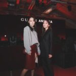 Riho Yoshioka Instagram - 人いっぱいな中凛子さんと会え❤︎ いつも綺麗でとびきり優しい。 ancora rednight🔺 @rinkokikuchi @Gucci @sabatods #GucciAncora