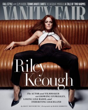Riley Keough Instagram - Very grateful @vanityfair 🙏

 Story by @britthennemuth

Photography by @mario_sorrenti
Styled by @nicolaformichetti
Set Design by @philipphaemmerle
Hair by @tomojidai
Makeup by @therealofficialfrankb
Manicure by @honeynailz
