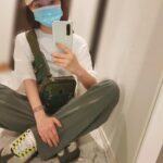 Rino Sashihara Instagram - この前たくさん歩いた時の服﻿ 1万歩は歩いたかなあ。散歩です。﻿ 写真撮るときはキャップいらないなと思ったんですが髪ボサボサすぎたので。。﻿ ﻿ #外科医がつけるマスクの色﻿