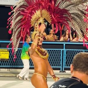 Rita Pereira Instagram - O Carnaval no Brasil 🇧🇷 
Já não é a primeira vez que vou, já tive até a sorte de desfilar num destes carros alegóricos e foi das experiências mais emocionantes da minha vida, mas todos os anos a emoção é gigante porque realmente, esta competição é única.
A mistura de pessoas, a cultura, a arte, a dedicação, a inclusão, a cor, os carros alegóricos, as fantasias, o amor que se vê no rosto de cada participante, tudo isto é muito especial. 
Aconselho muito tentarem viver esta experiência.
@nossocamarote @marquesdesapucaioficial #carnavaldorio #riodejaneiro #goodvibes