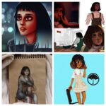 Ritu Arya Instagram - This artwork is insane... Thank you all for the Lila love. My mind is blown❤️✊🏾🙏🏽🌎👠🙏🏽☂️🌈🍭🎈👽🍬🧁🧃 @umbrellaacad