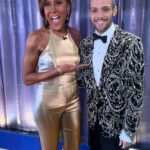 Robin Roberts Instagram - Very grateful to the fabu @christopherpalunewyork for designing this golden jumper for our @goodmorningamerica Oscars After Party! He was also a great guest on our show this morning.👏🏽🌟