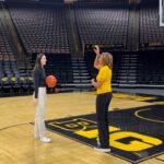 Robin Roberts Instagram - Couldn’t leave Carver-Hawkeye arena without getting in some shots! Been awhile since I dusted off the sneakers and stepped on the court, so I got some tips from someone who knows a thing or two about shooting hoops. Thanks for the assist @caitlinclark22! 😉